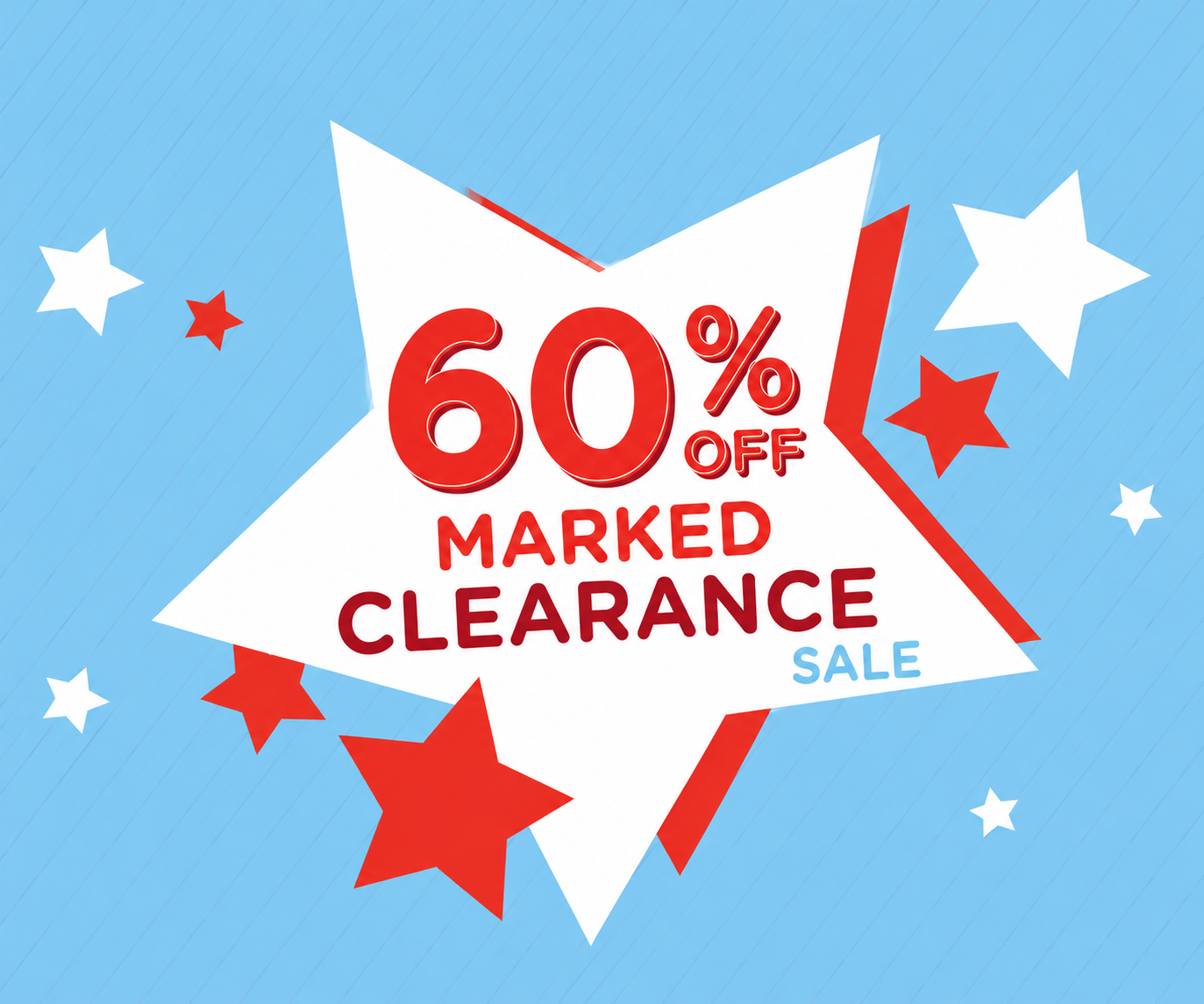 Clearance is now 60% OFF!